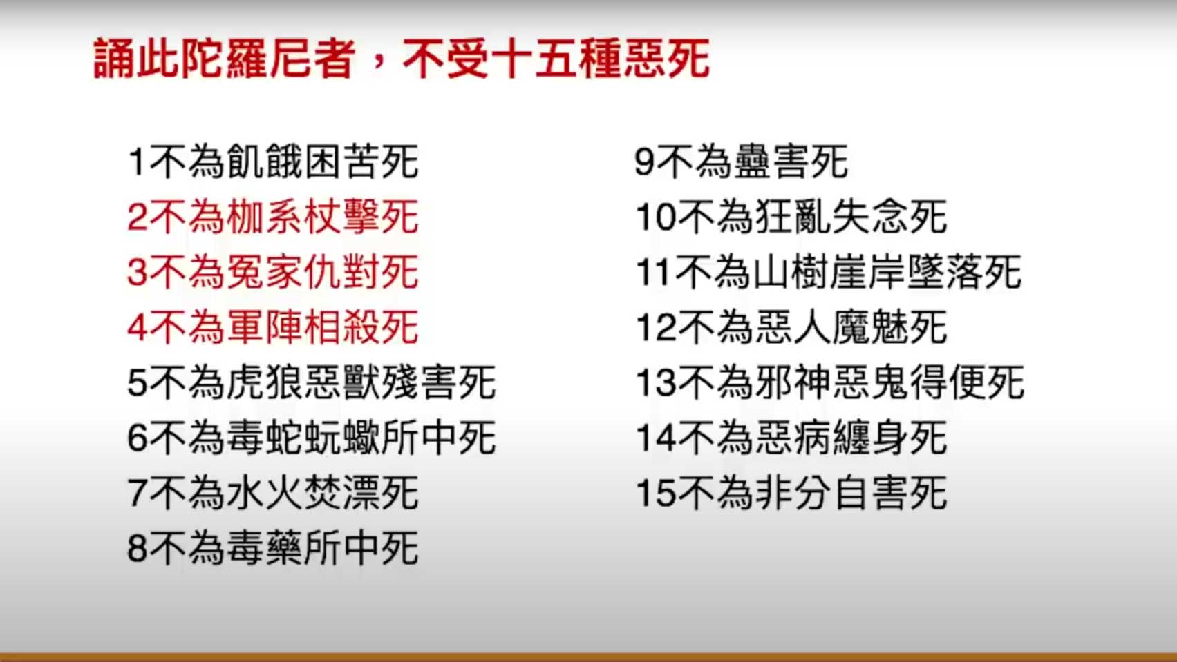 至誠持誦大悲咒，能避免15種惡死，並獲得15種善生，搭配多位信眾菩薩的親身經歷與故事告訴大家大悲咒功德利益的真實不虛。